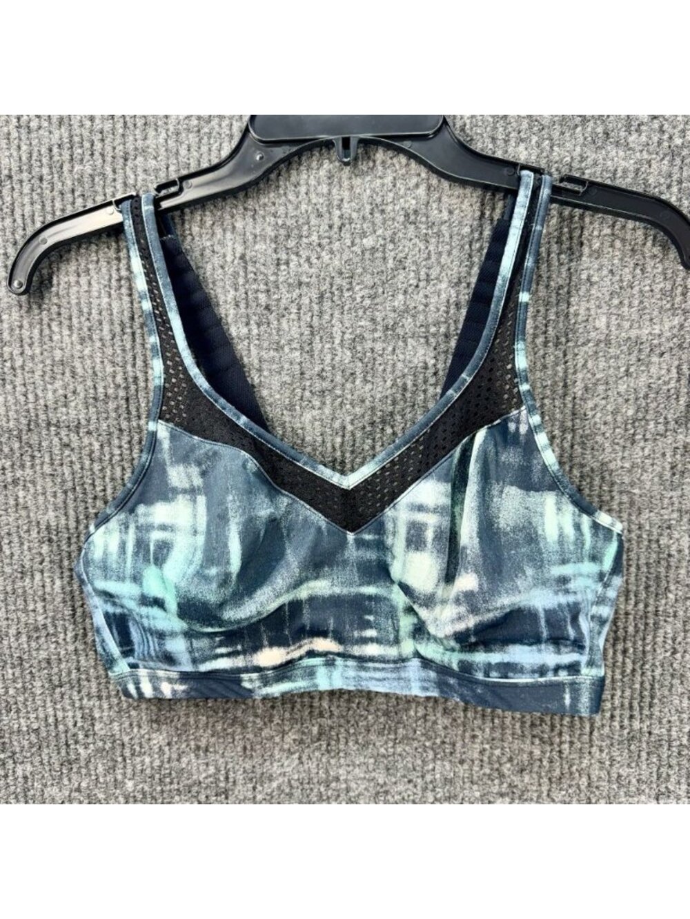 Wacoal 853214 Sports Bra 38 C/D Mesh Convertible Racer Back Blue Medium Impact - Picture 1 of 5